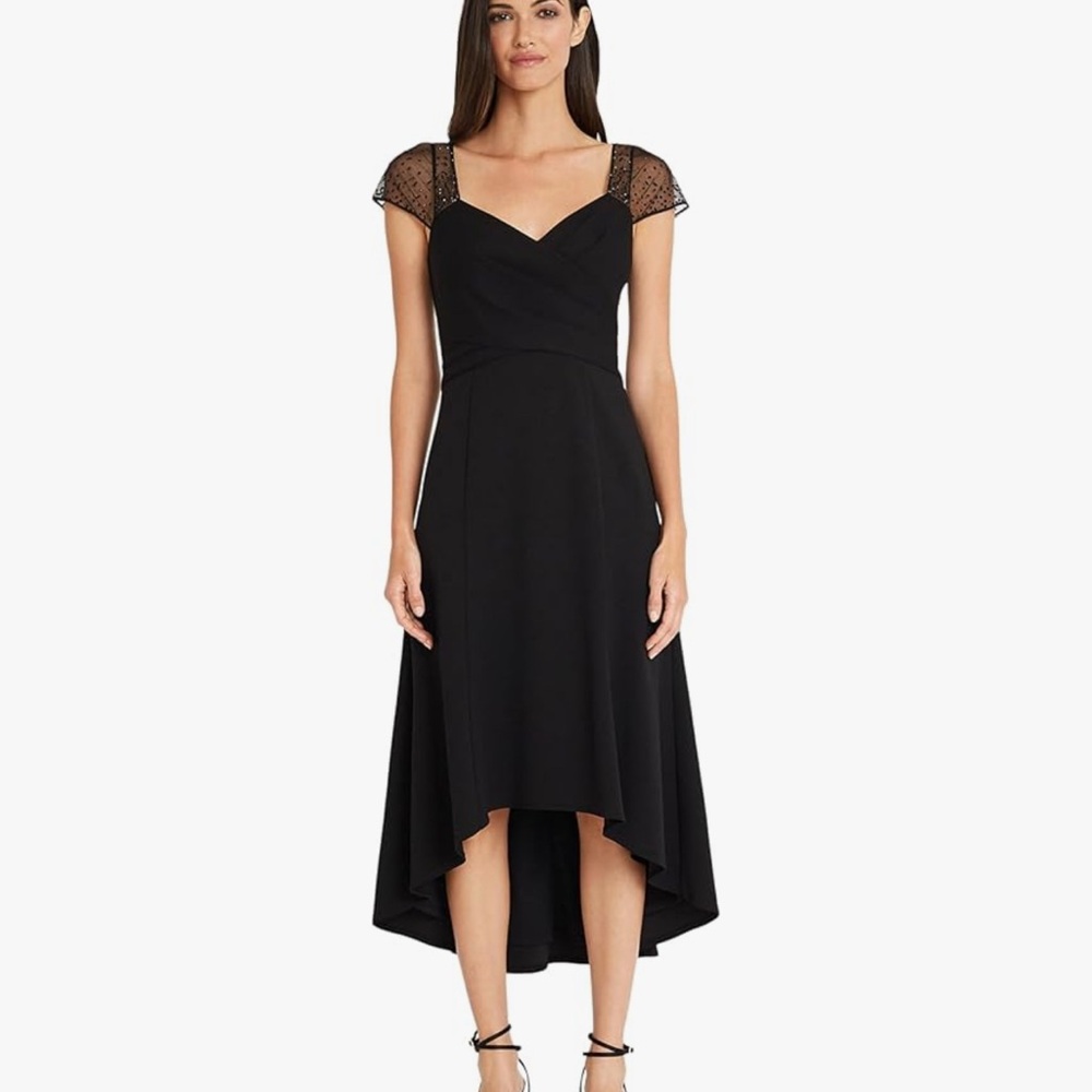 Elegant Black Evening Dress MAGGIE LONDON. NEVER WORN.